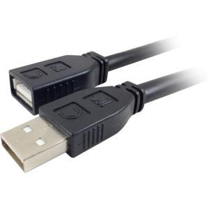 12ft long USB2.0 A Male~Female Extension Camera/Webcam/Printer Cable/Cord{BLACK 